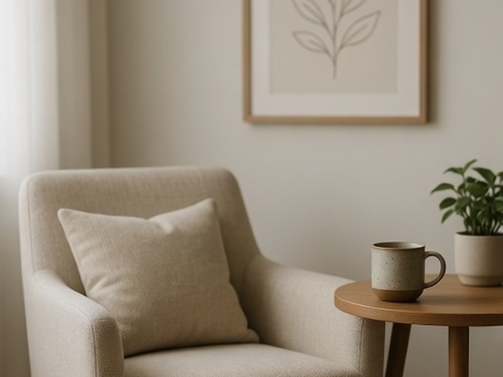 A calm, comfortable space for therapy